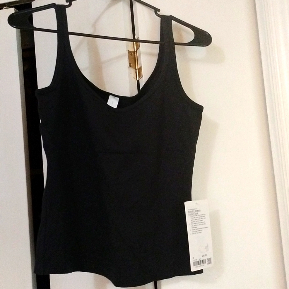 NWT Lululemon slim fit stretch cotton tank